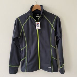 FILA Women’s Soft Lightweight Full Zip Jacket Charcoal NEW